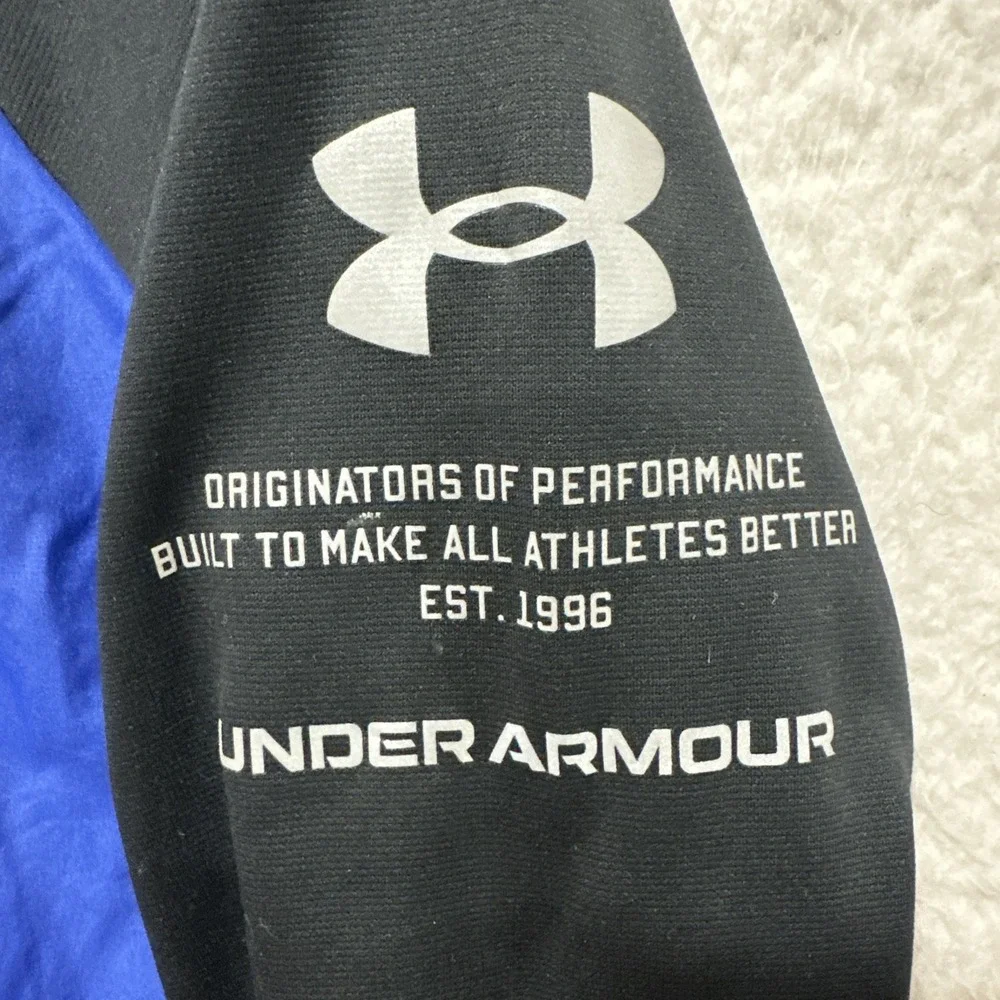 Under Armour Coldgear Storm Performance‎ Athlete Blue/Black Full Zip Jacket Sz M